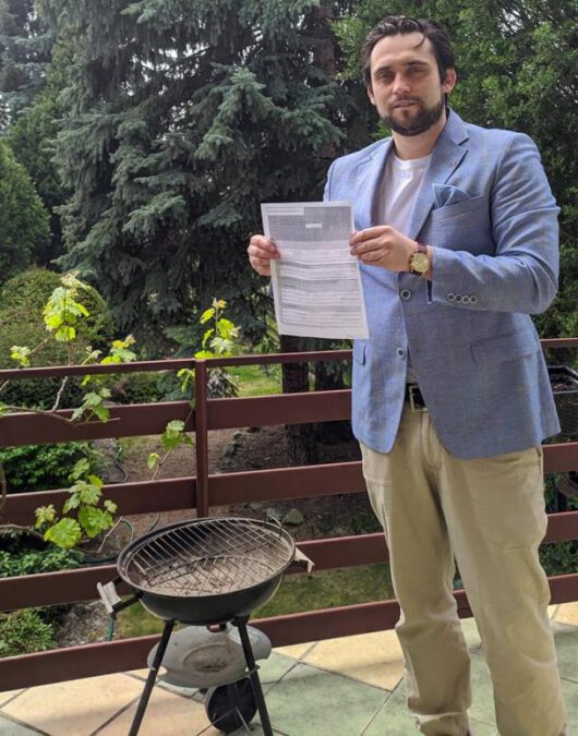 Korwiniści tradycyjnie palą PIT-y 2 Paweł Marian Przystawa fot. materiały prasowe