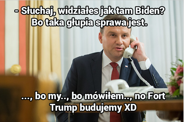 Biden ciągle na prowadzeniu. A Polska sponsoruje Fort Trump 2 fort trump